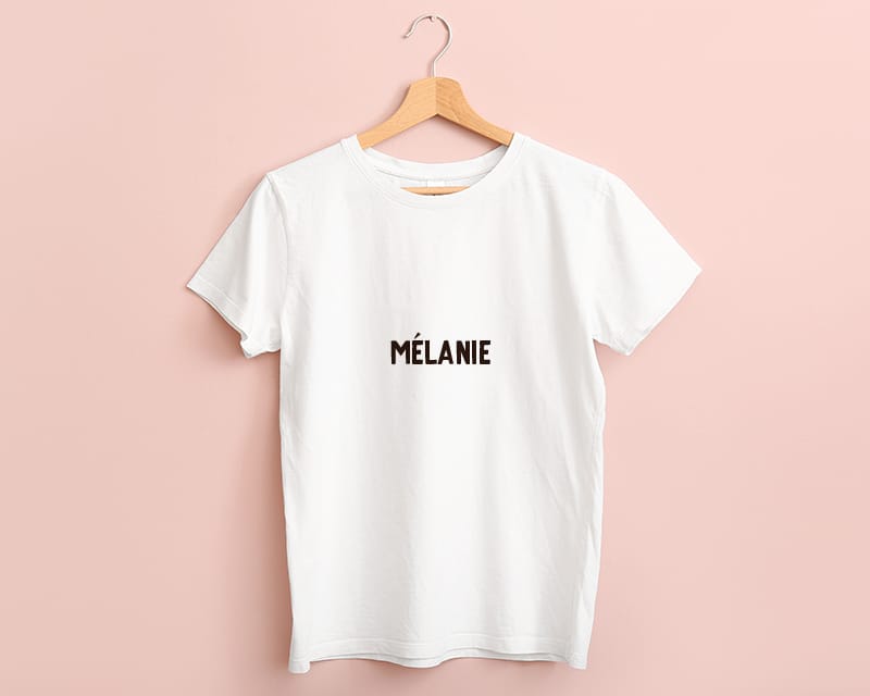 T-shirt blanc femme message maman 24 ans