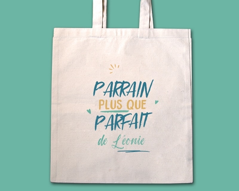 Tote bag personnalisé - Parrain le plus...