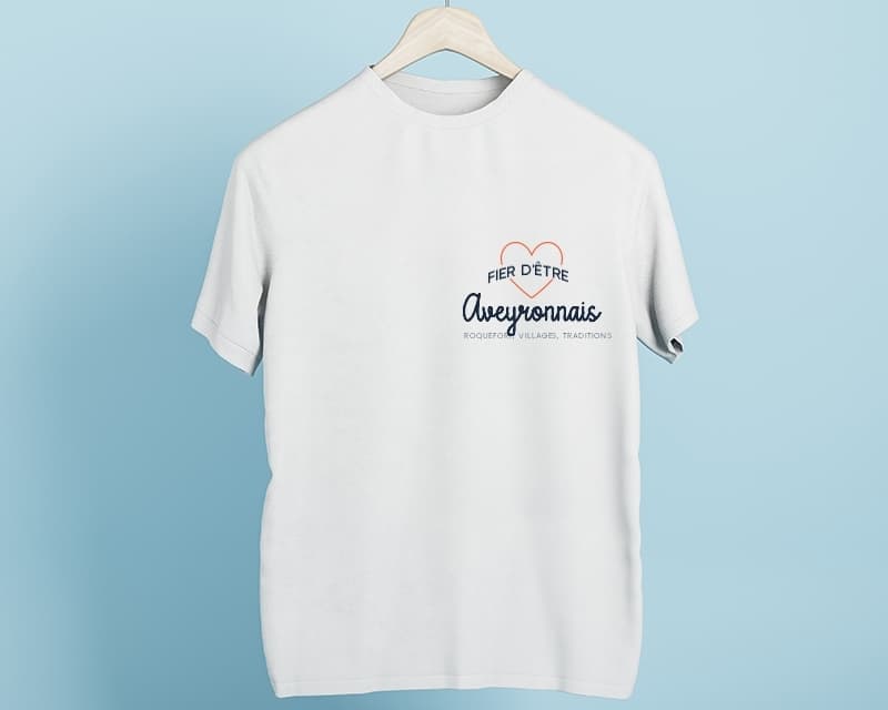 Tee shirt personnalisé homme - Fier d'être Aveyronnais