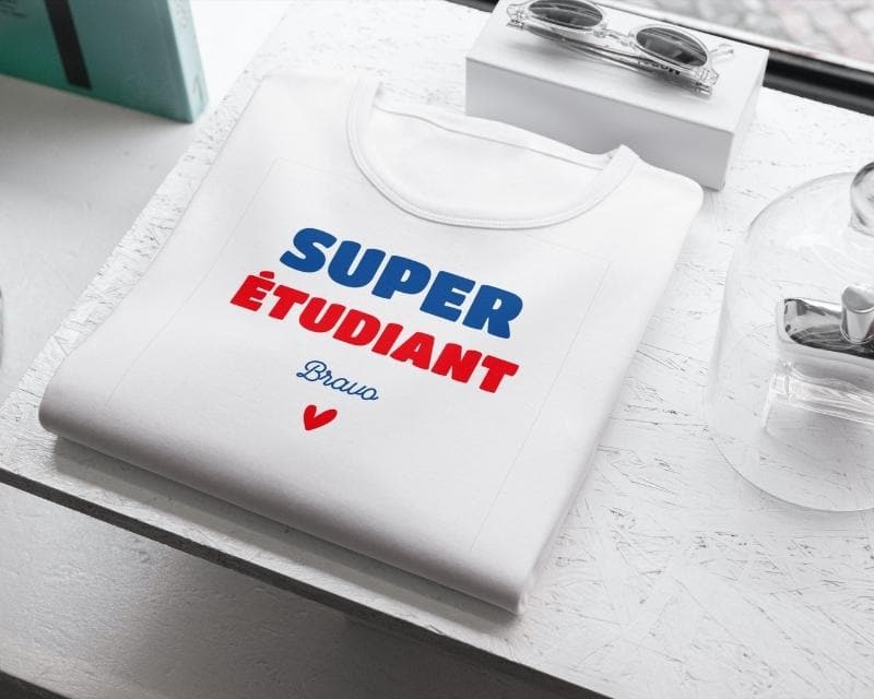 Tee shirt personnalisé homme - Super Étudiant