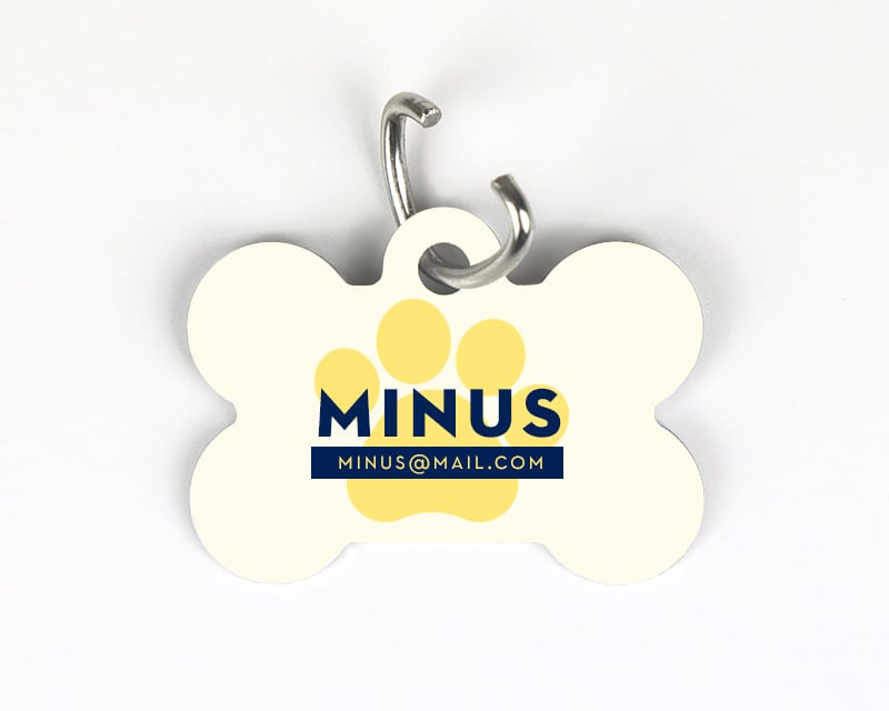 Médaille Chien Personnalisable - Os