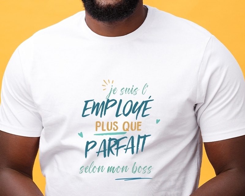 T-Shirt homme personnalisé : Employé le plus...