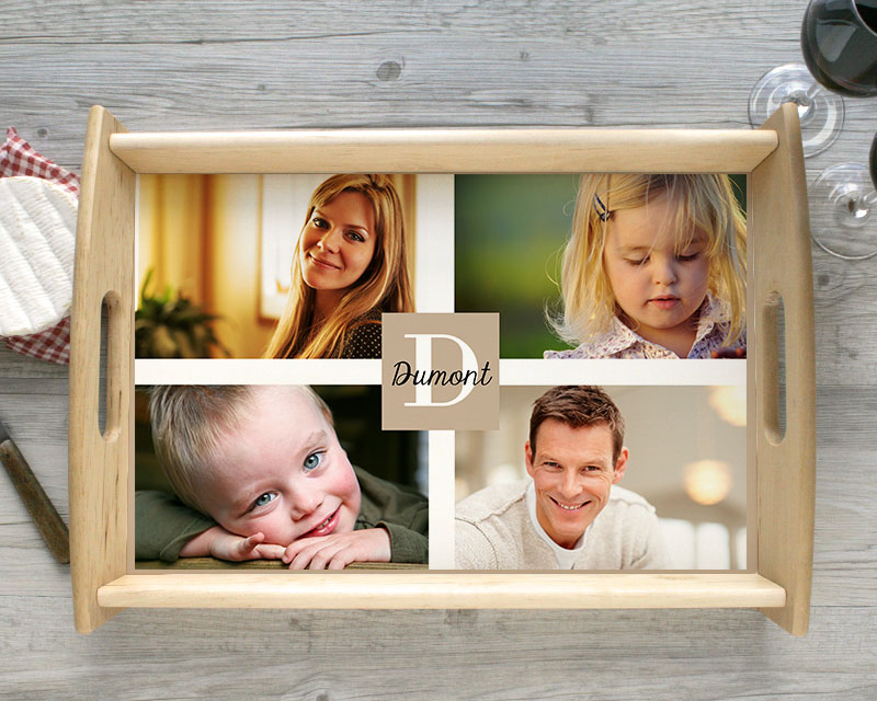 Plateau Multi-Photos Famille