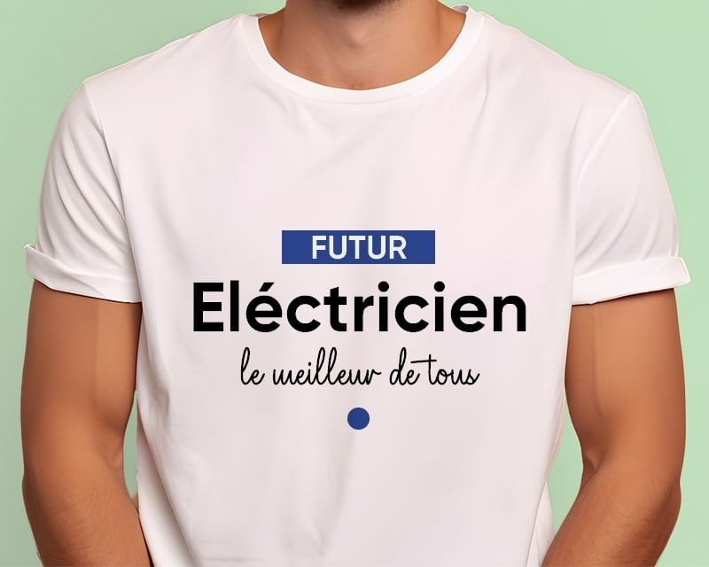 Tee shirt personnalisé homme - Futur eléctricien