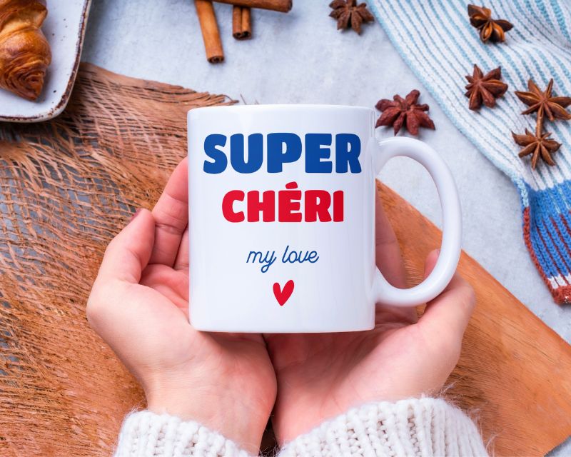 Mug personnalisé - Super Chéri 