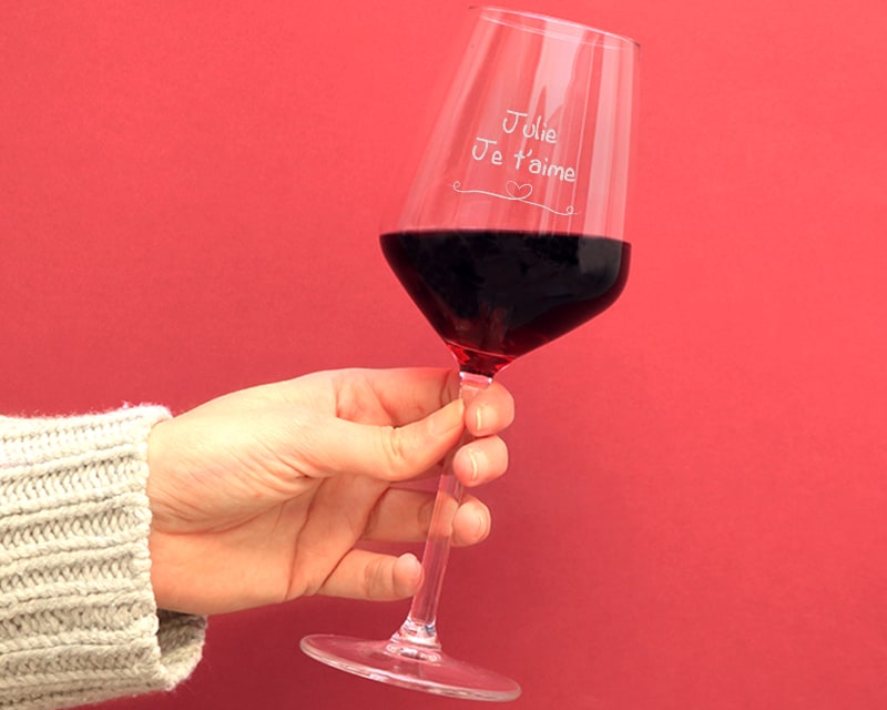 Verre à vin personnalisable - Déclaration