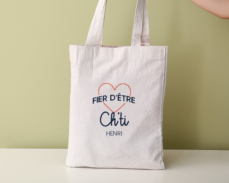 Tote bag personnalisable - Fier d'être Ch'ti