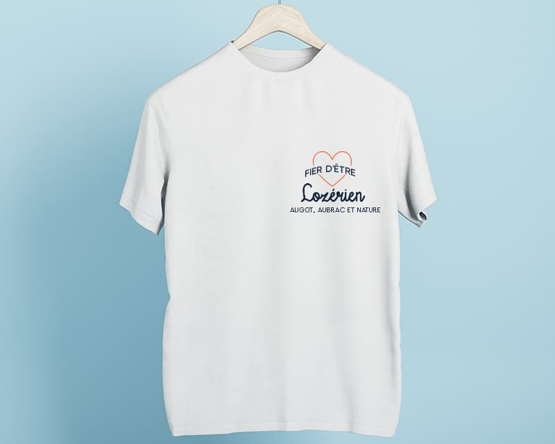 Tee shirt personnalisé homme - Fier d'être Lozérien