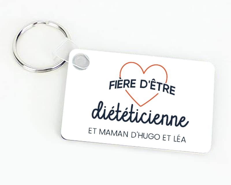 Porte-clés personnalisable - Fière d'être diététicienne