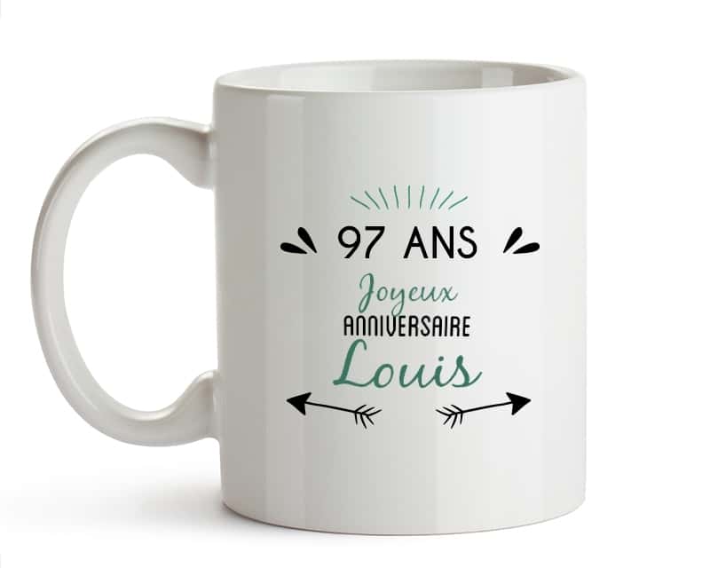 Mug personnalisable homme 97 ans