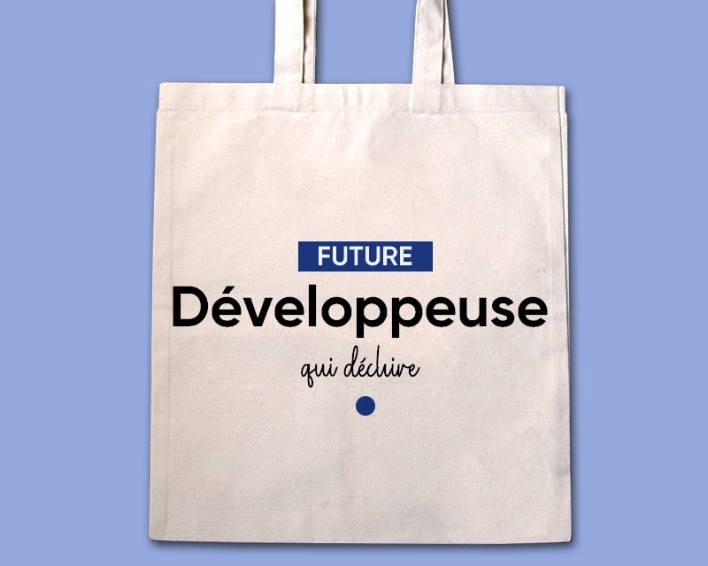 Tote bag personnalisable - Future développeuse