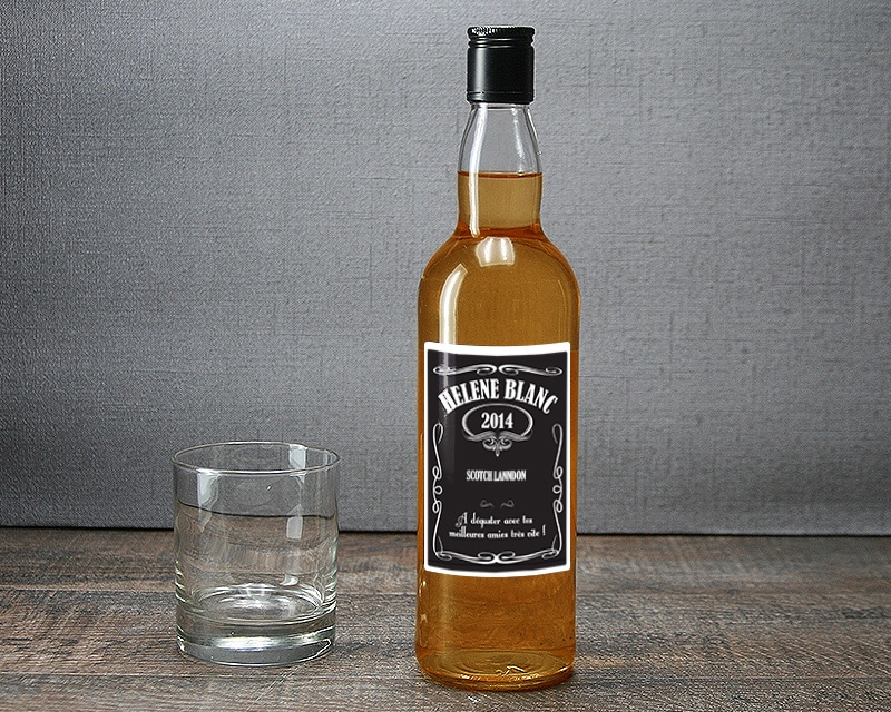 Bouteille de whisky personnalisée - Message