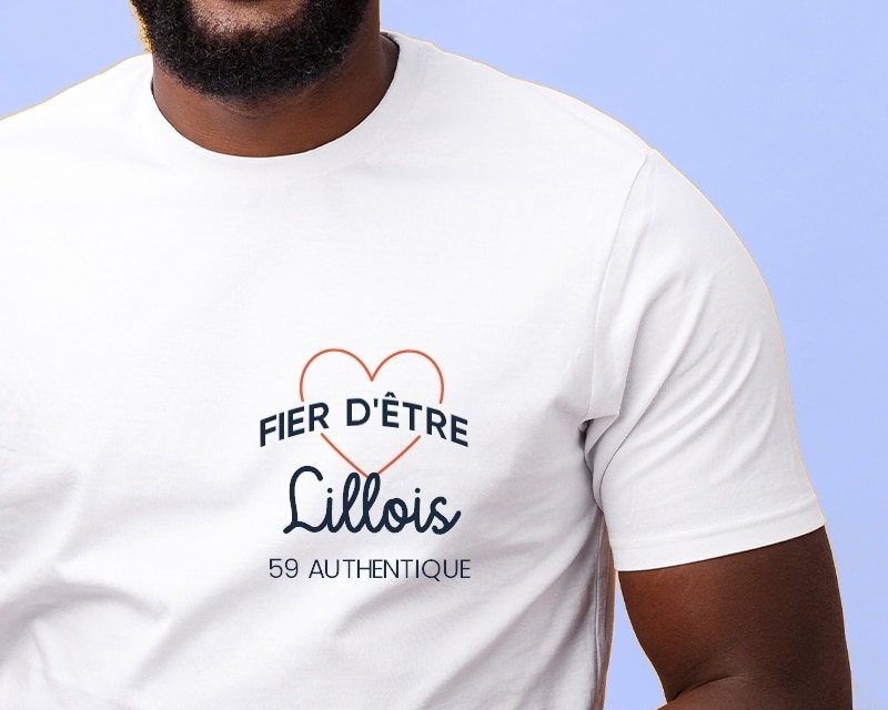 Tee shirt personnalisé homme - Fier d'être Lillois