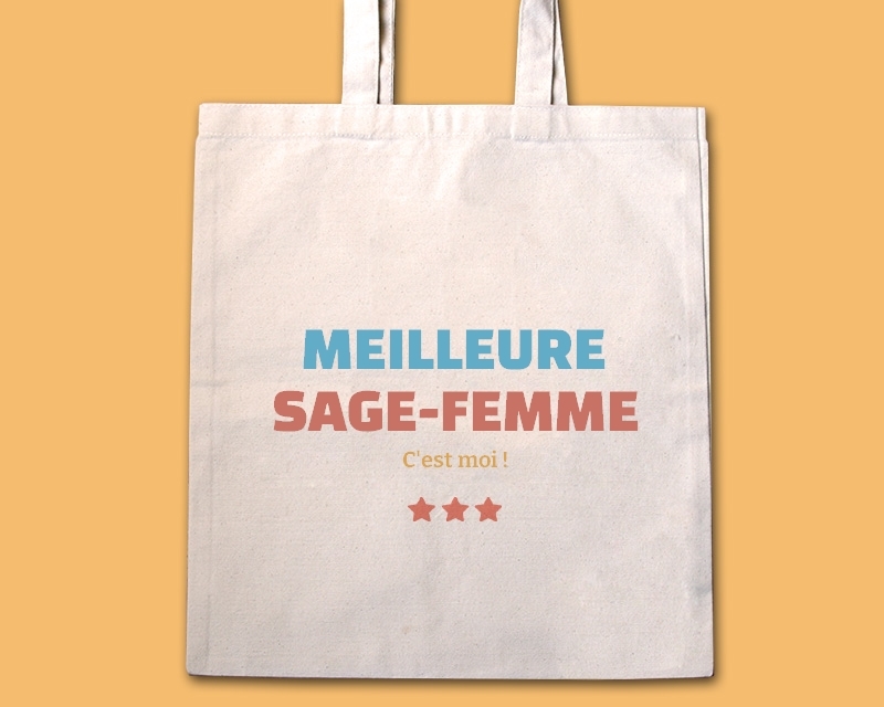 Tote bag personnalisable - Meilleure Sage-femme