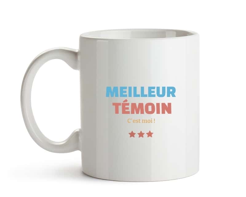 Mug personnalisé - Meilleur Témoin