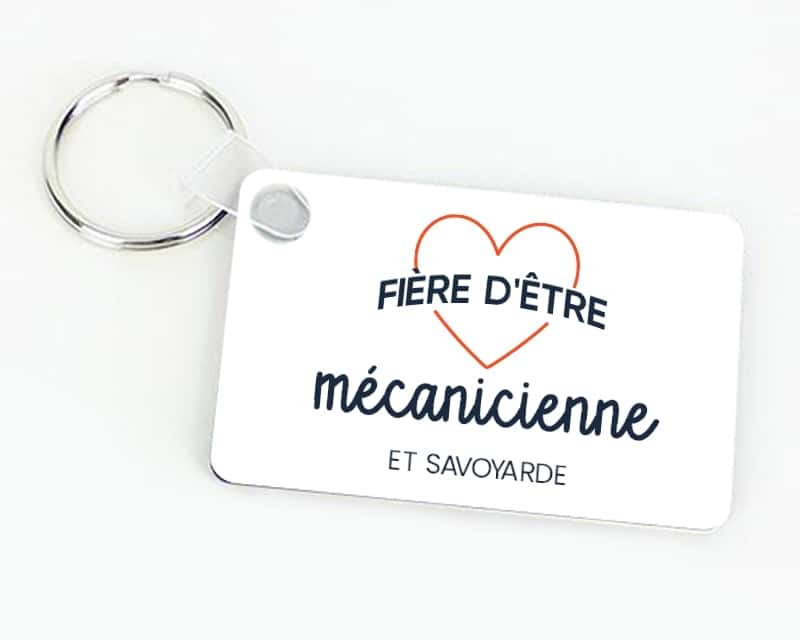 Porte-clés personnalisable - Fière d'être mécanicienne