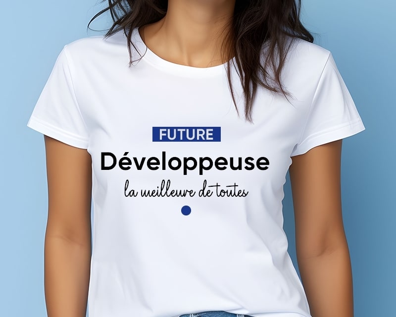 Tee shirt personnalisé femme - Future développeuse