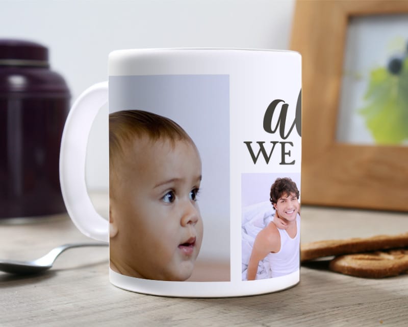 Mug personnalisé photo - Message d'amour