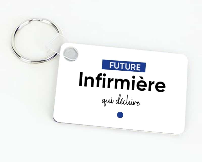 Porte-clef personnalisable - Future infirmière