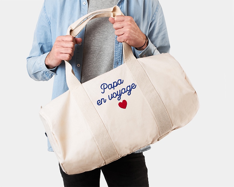 Sac de voyage brodé personnalisé pour un Roger