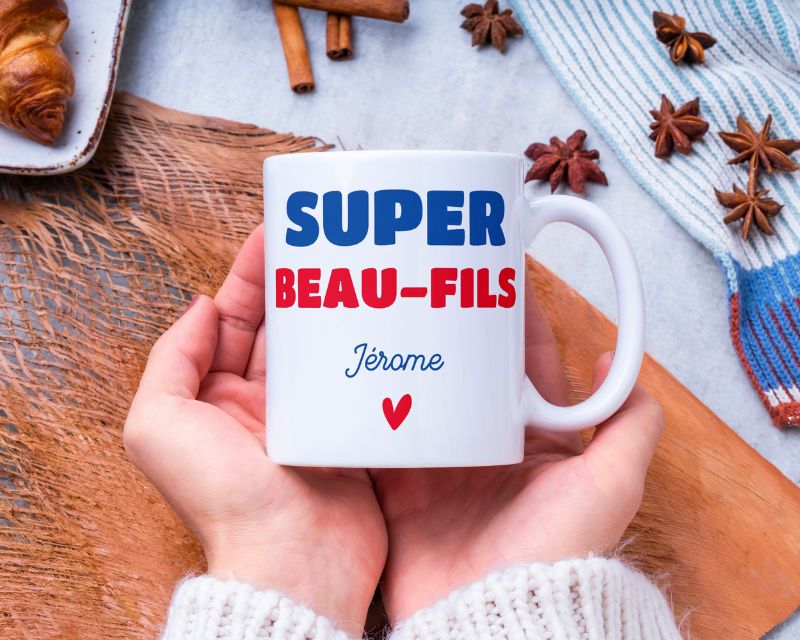 Mug personnalisé - Super Beau-Fils 