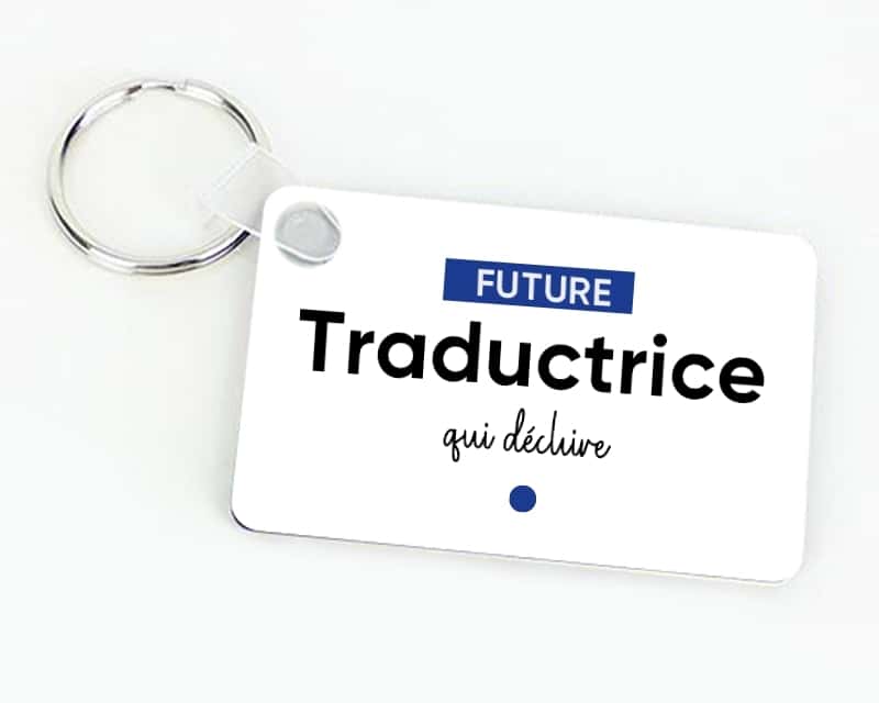 Porte-clef personnalisable - Future traductrice