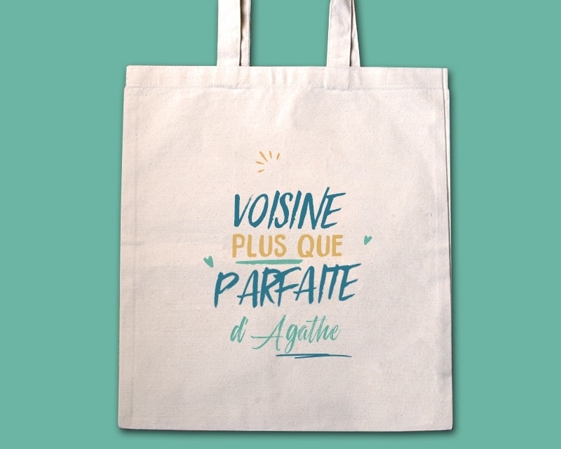 Tote bag personnalisé - Voisine la plus...