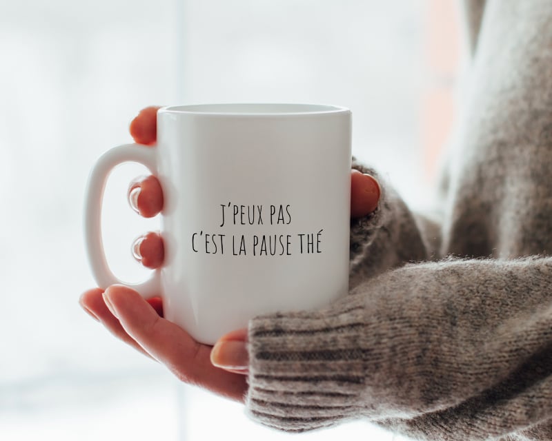 Mug personnalisé message 