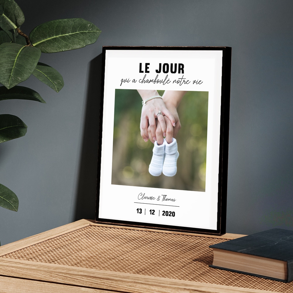 Affiche personnalisée - "Le Jour où tout a commencé" - Cadeaux.com