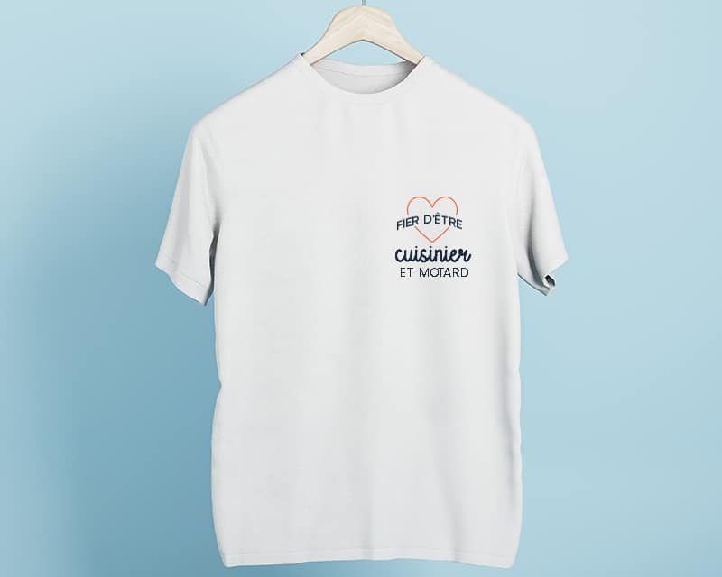 Tee shirt personnalisé homme - Fier d'être cuisinier