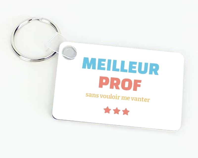 Porte-clés personnalisable - Meilleur Prof