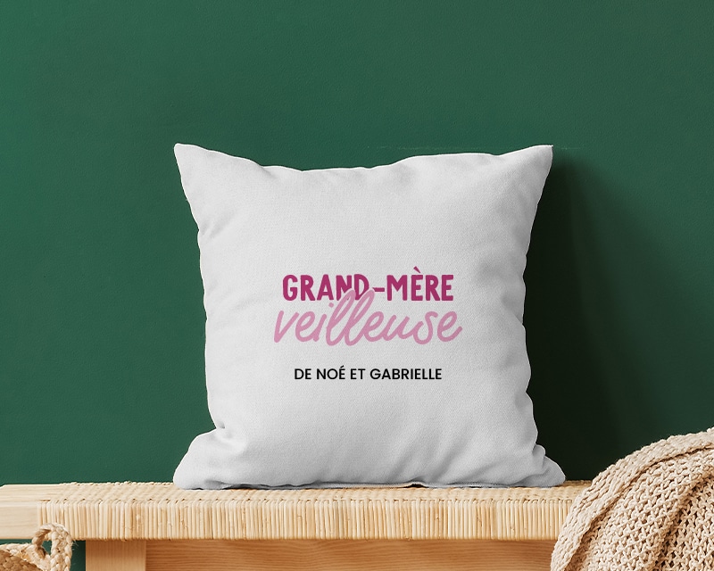 Coussin personnalisé - Grand mère-veilleuse