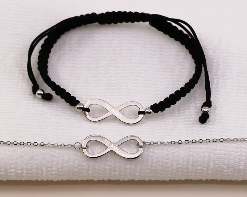 Bracelet infini personnalisé pour Femme - Prénom