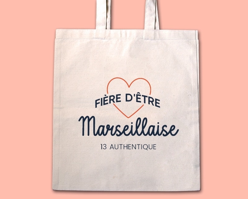 Tote bag personnalisable - Fière d'être Marseillaise