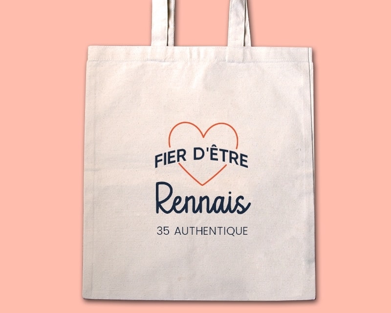 Tote bag personnalisable - Fier d'être Rennais