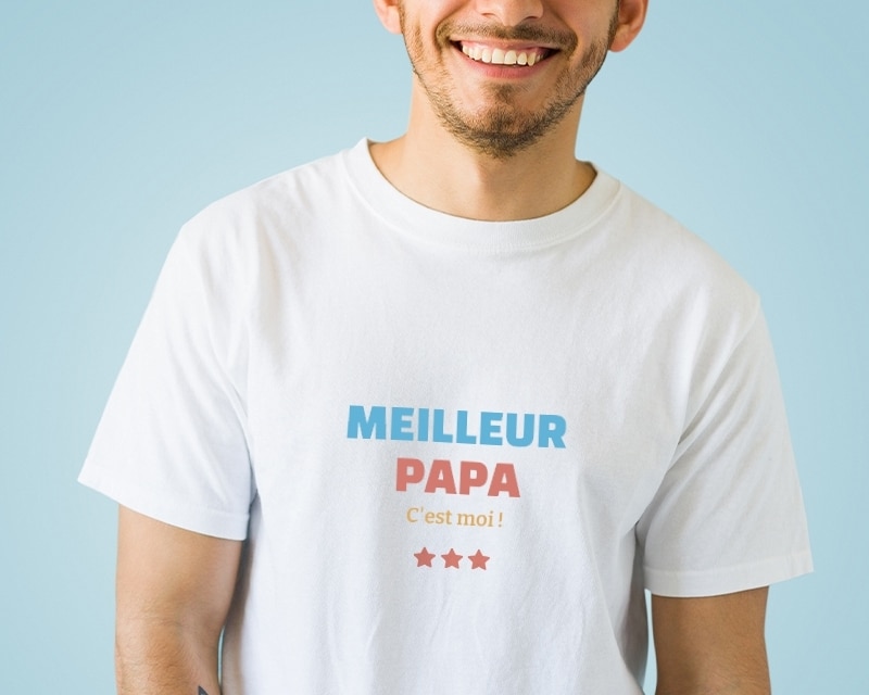 Tee shirt personnalisé homme - Meilleur Papa