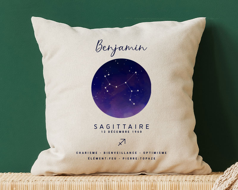 Coussin personnalisé Constellation - Sagittaire