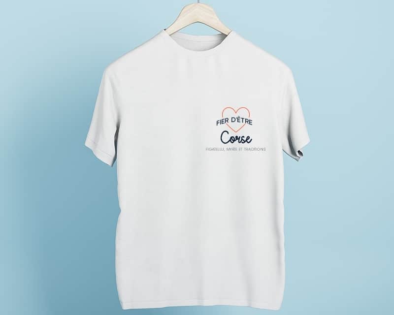 Tee shirt personnalisé homme - Fier d'être Corse