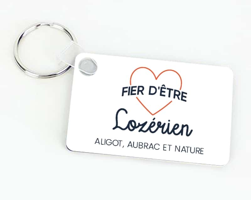 Porte-clés personnalisable - Fier d'être Lozérien