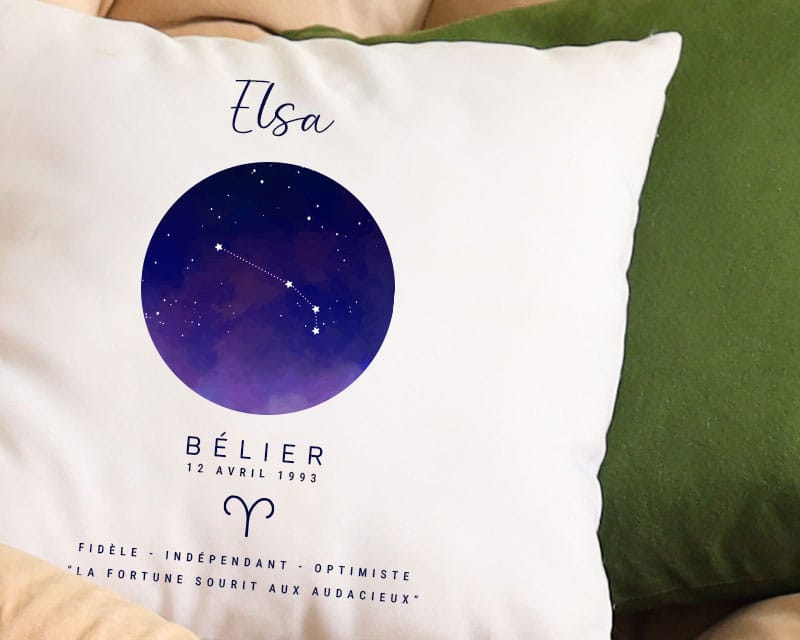 Coussin personnalisé Constellation - Bélier