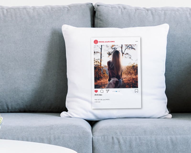 Coussin personnalisé photo - Instagram