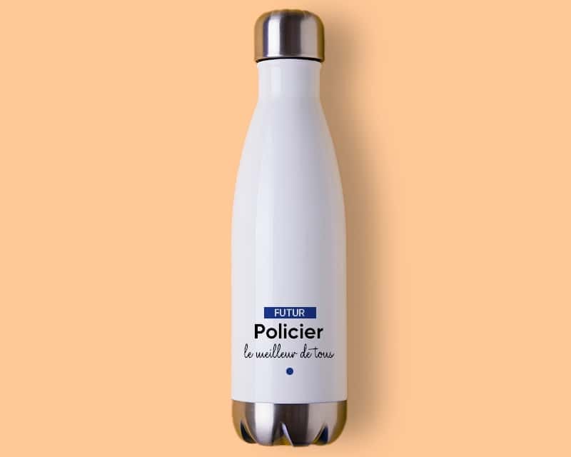 Gourde personnalisable - Futur policier