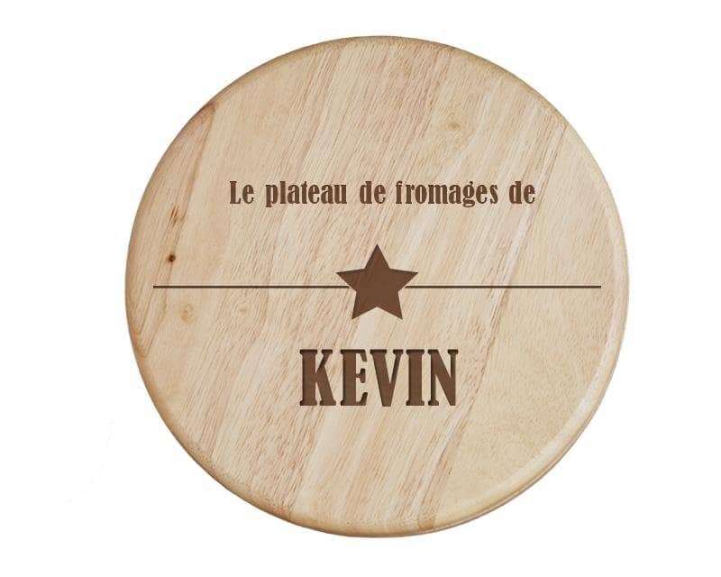 Set à fromage personnalisé pour un Kevin