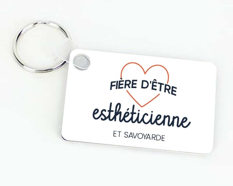 Porte-clés personnalisable - Fière d'être esthéticienne