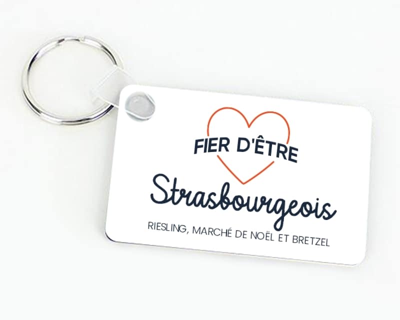 Porte-clés personnalisable - Fier d'être Strasbourgeois