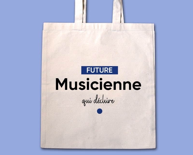 Tote bag personnalisable - Future musicienne