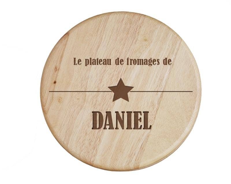 Set à fromage personnalisé pour un Daniel