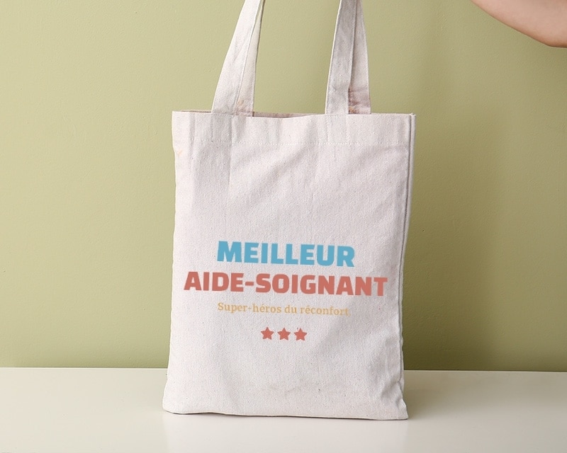 Tote bag personnalisable - Meilleur Aide-soignant