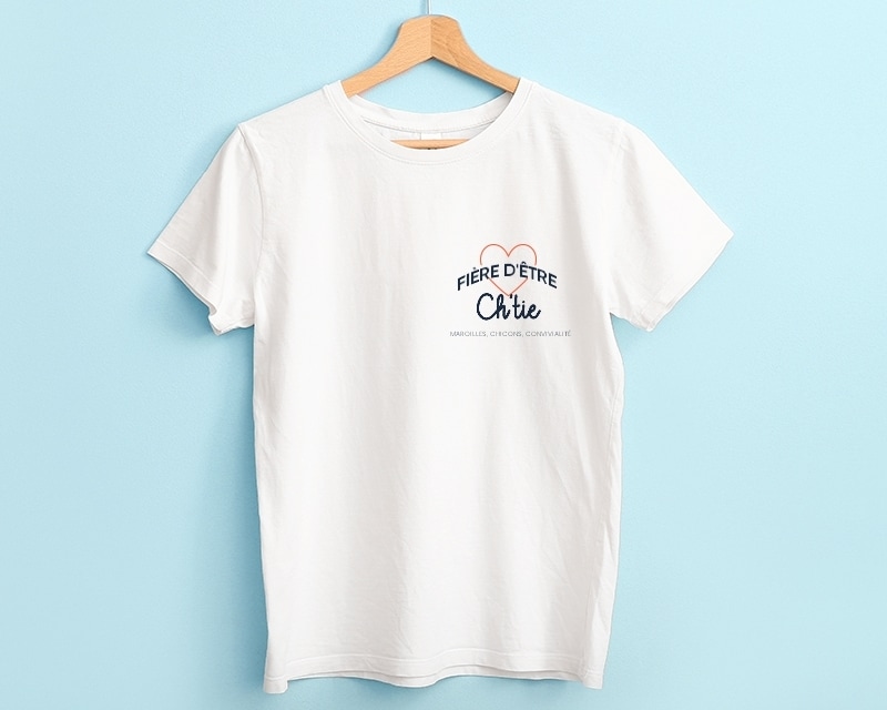 Tee shirt personnalisé femme - Fière d'être Ch'tie