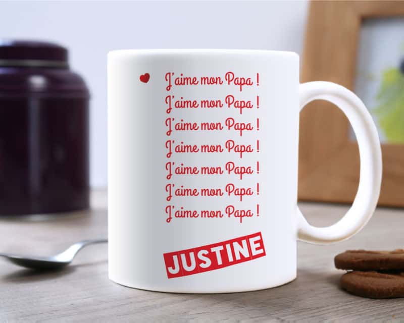 Mug personnalisé - J'aime mon Papa